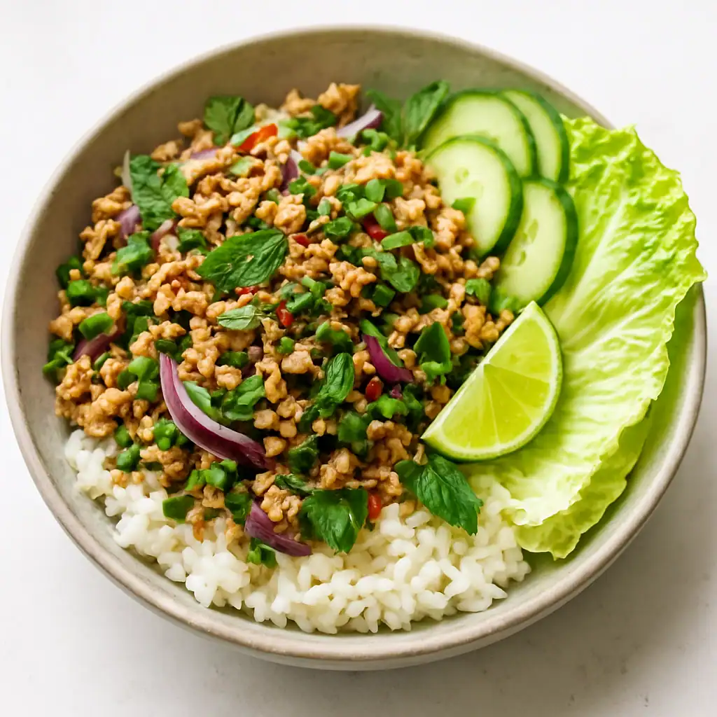 Larb Bowl, a super easy and delicious One Bowl Meal Recipe idea